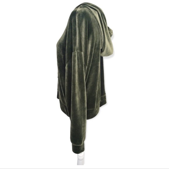 Sanctuary Melrose  Brigade Velour Hooded Sweatshirt‎ - Picture 3 of 6